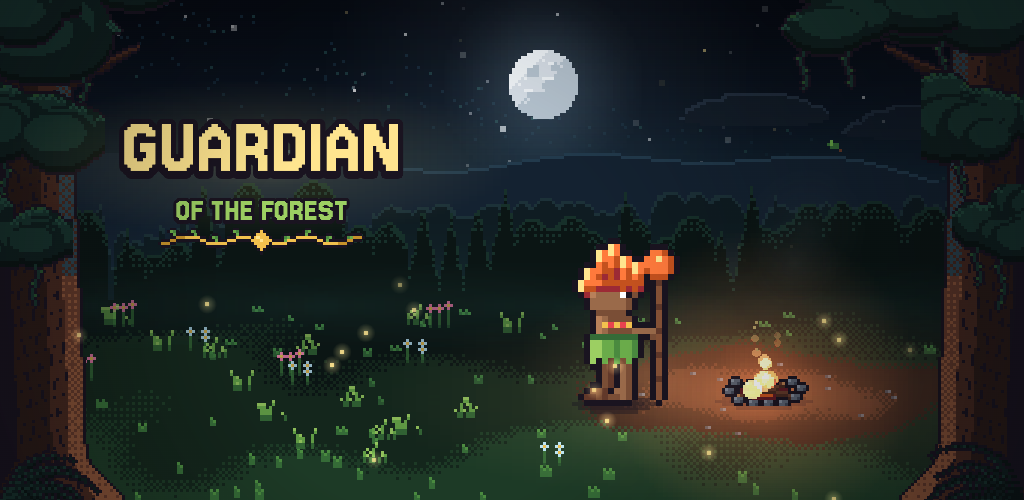 Forest Guardian: the Curupira by a campfire in a forest clearing at night